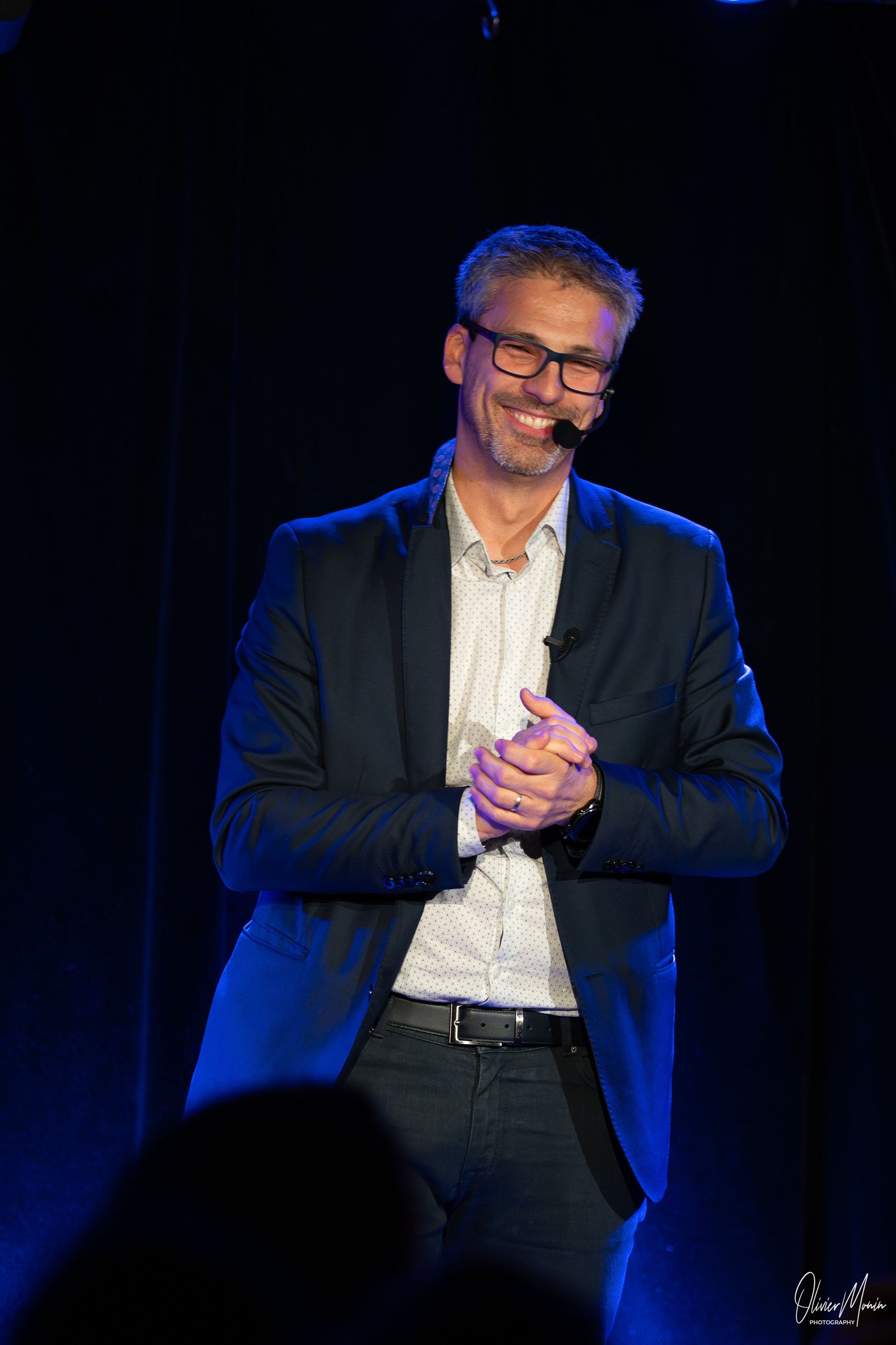 Vincent Leclerc en conférence devant un grand public