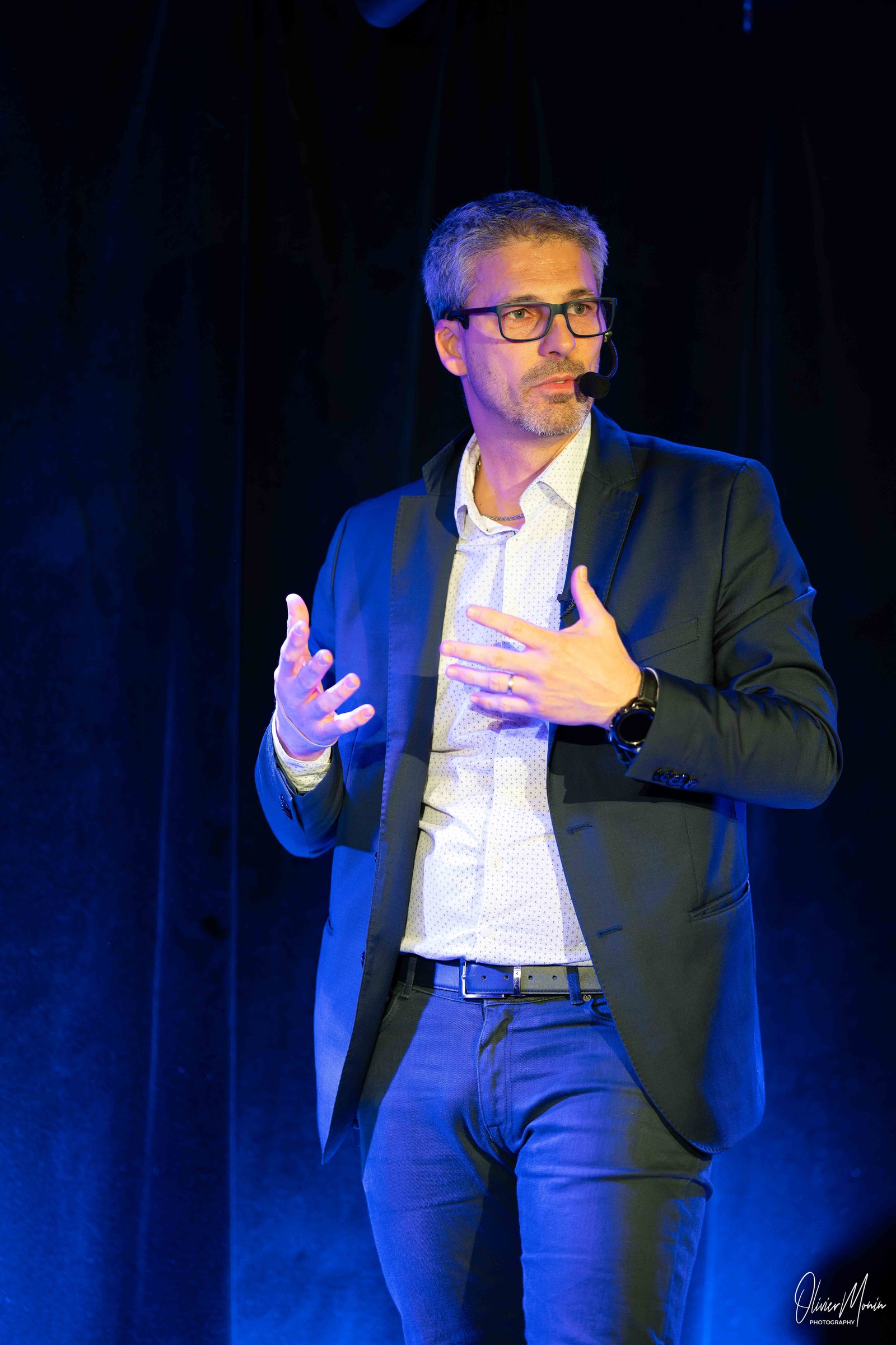 Vincent Leclerc en conférence, intervention sur scène